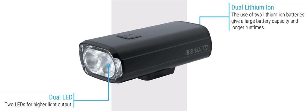 Frontlykt BBB StrikeDuo BLS-172
