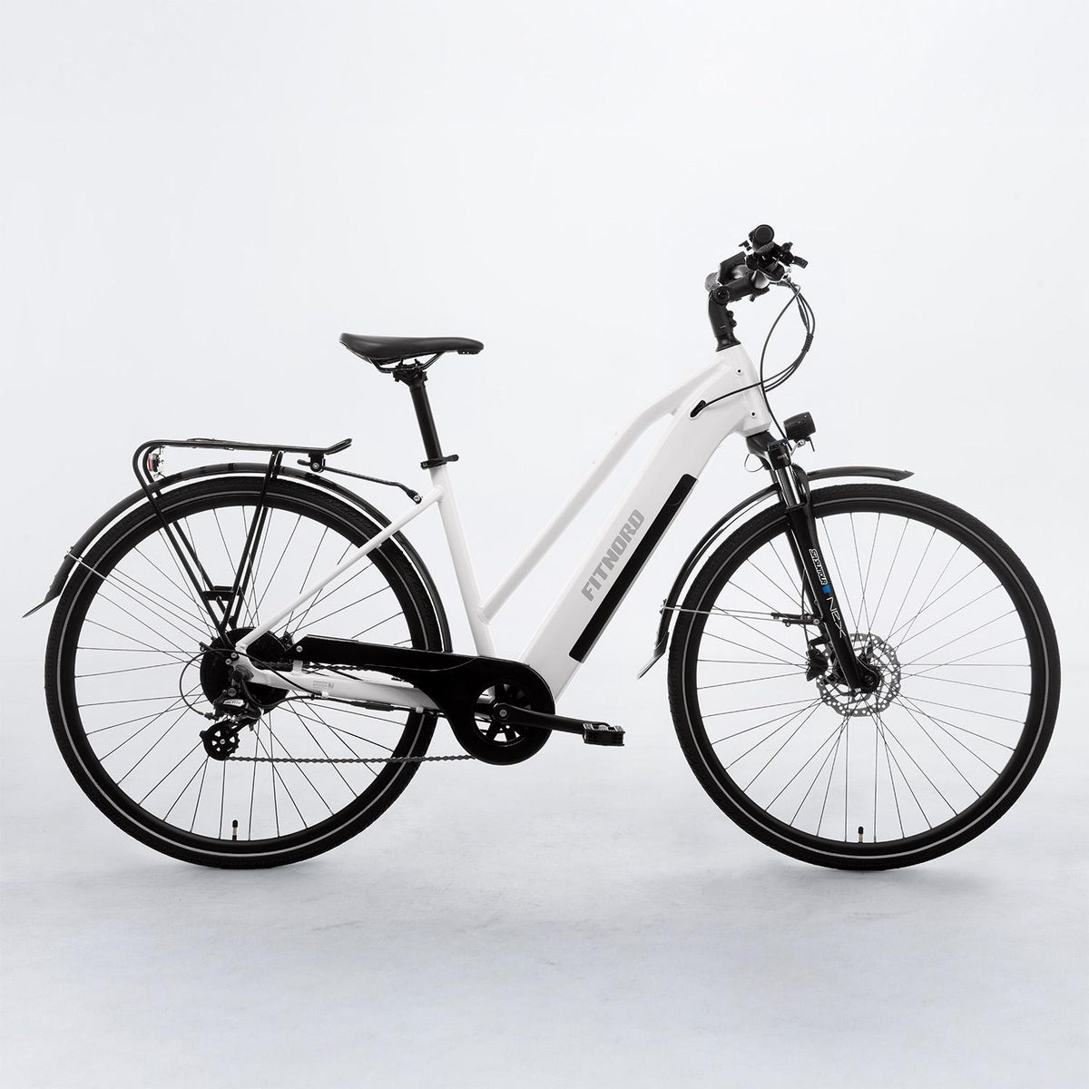 FitNord Ava 300 Elsykkel G2 - 60 km - rød, sort, hvit