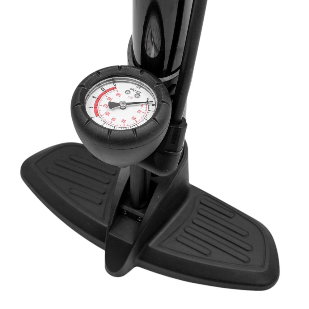 Sykkelpumpe Tozla med manometer - 10 bar