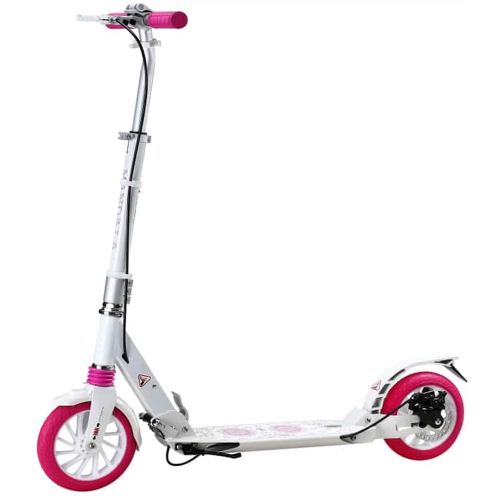 Sparkesykkel Mandala Hvit/Rosa
