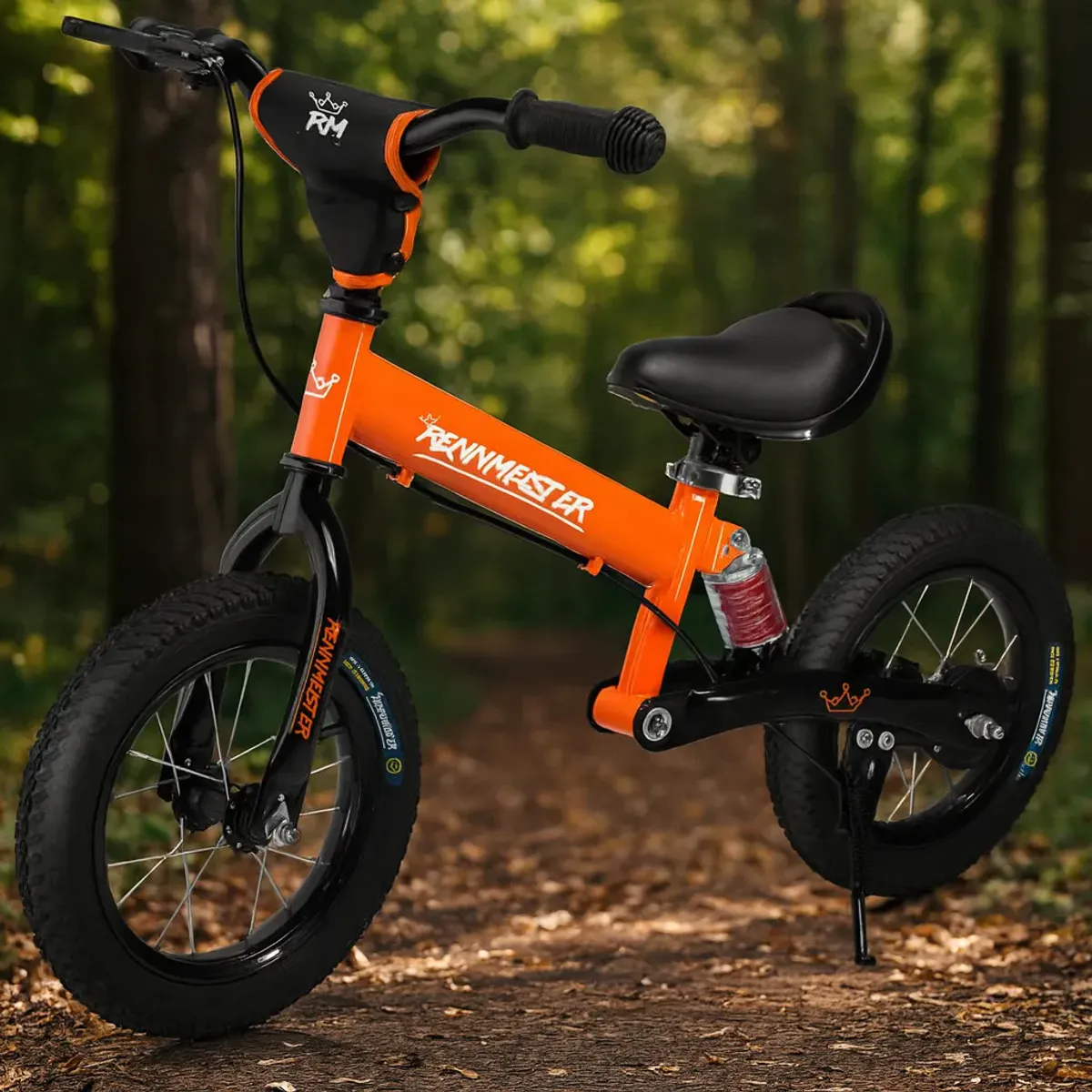 Balansesykkel med støtdemper - Oransje