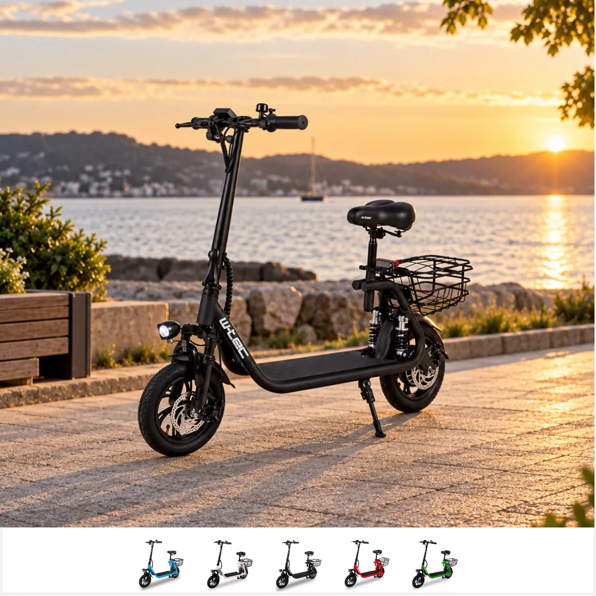 W-TEC Billar III 500W elektrisk sykkel/scooter - fargevalg