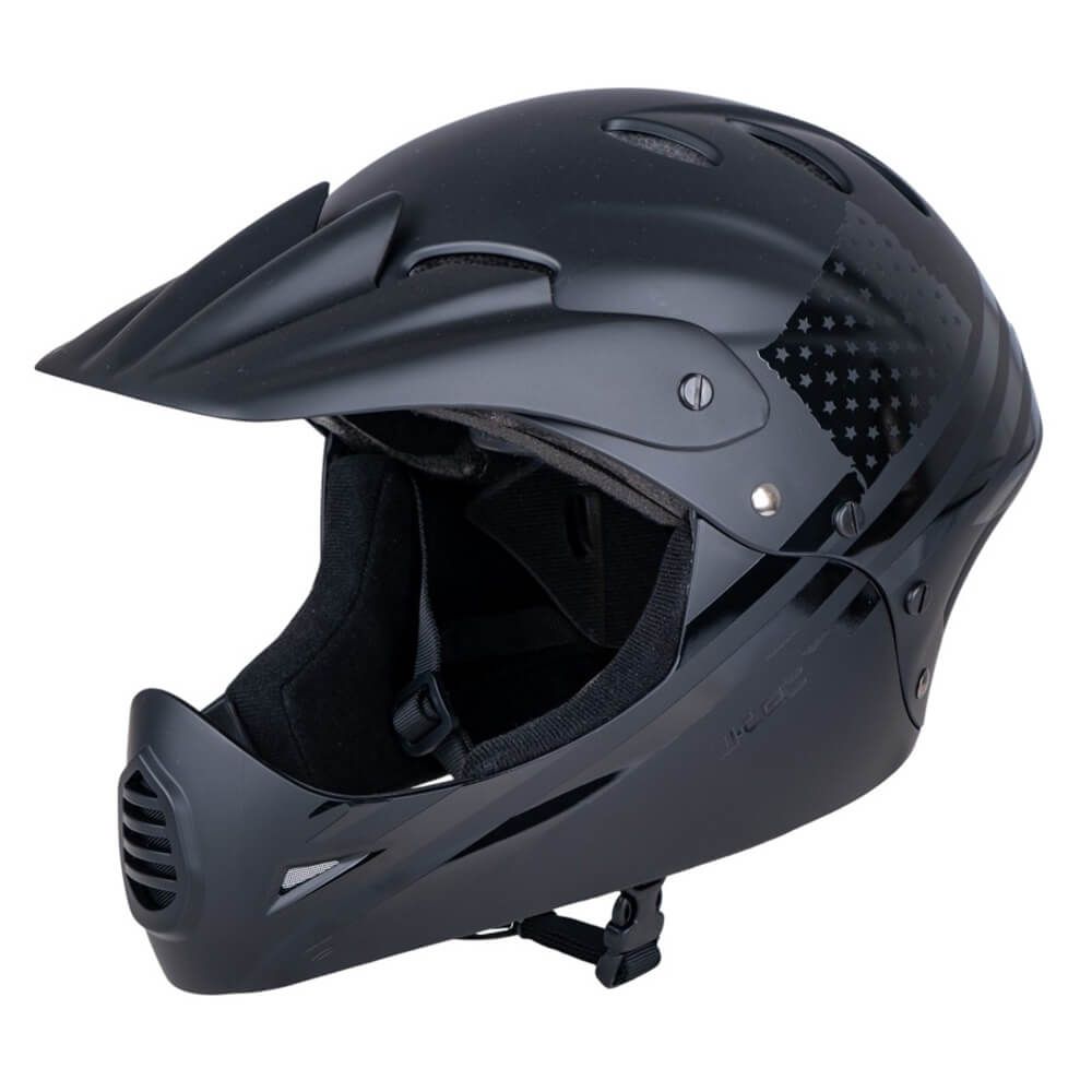 W-TEC Campanero US Flag Downhill-hjelm | Avtakbar hake