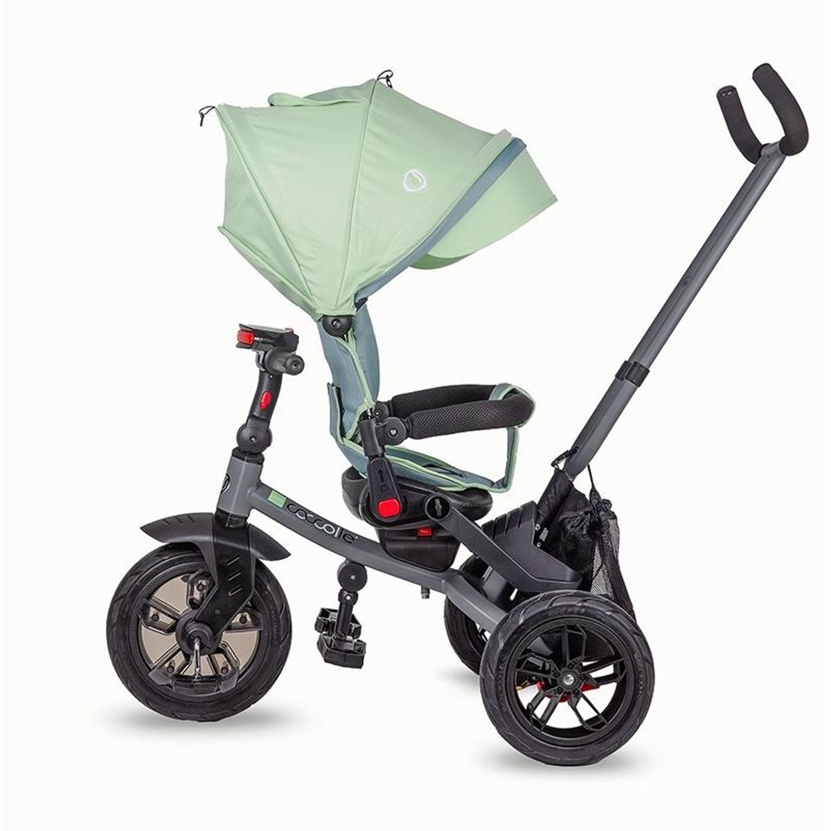 Tre-hjuls barnevogn med trekkstang Coccolle Pianti