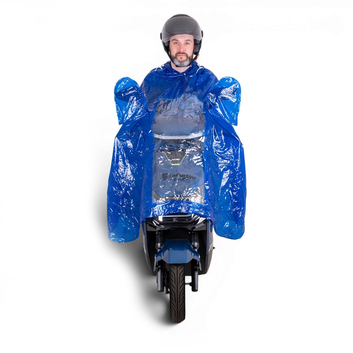 Regnponcho til elektrisk mobilitetsscooter og scooter