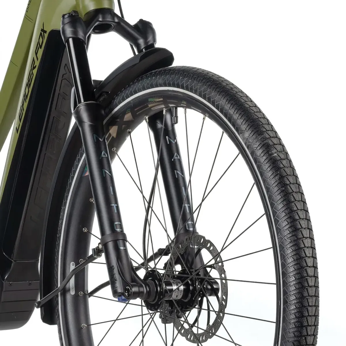 Leader Fox DIXON 29 elsykkel 150 km - Army Grønn